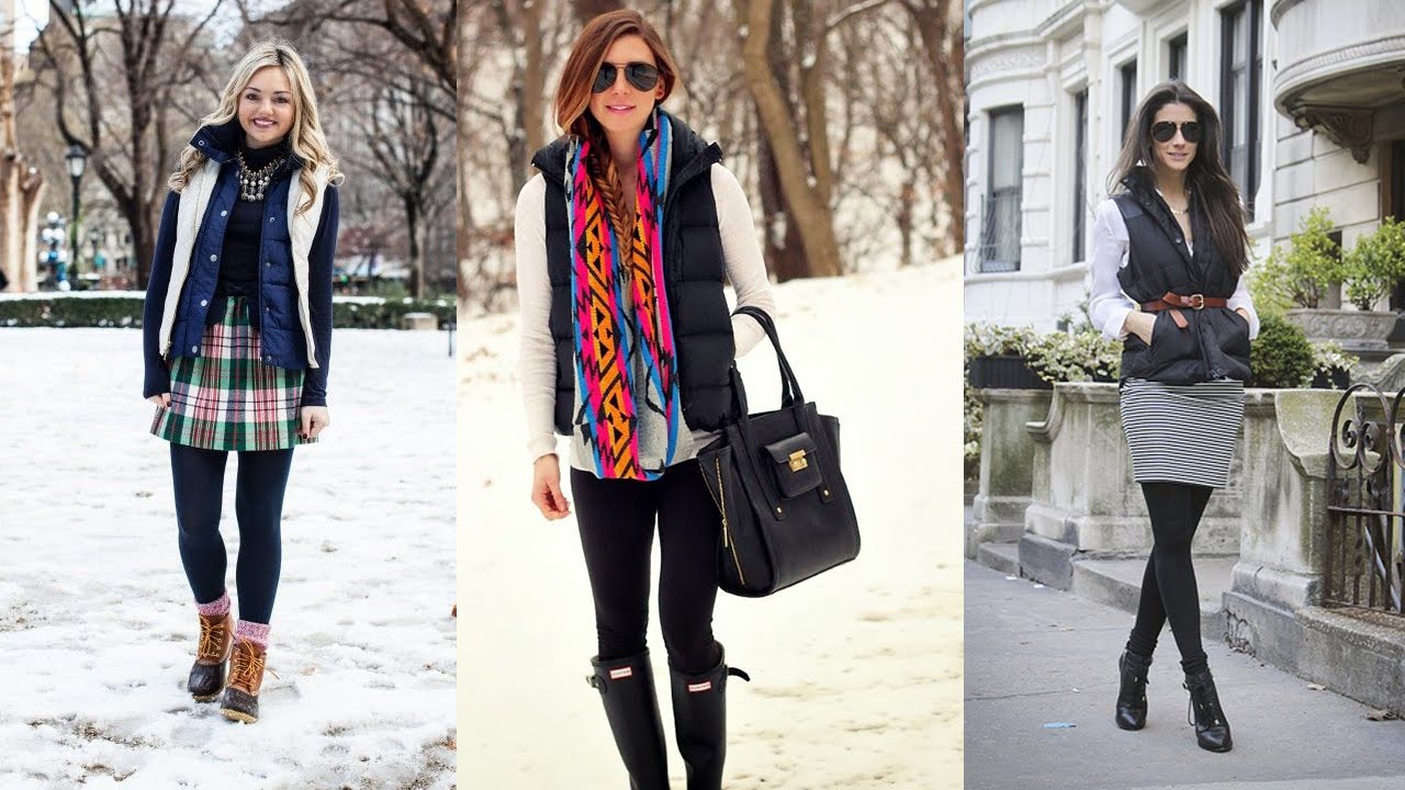 how to style puffer vest