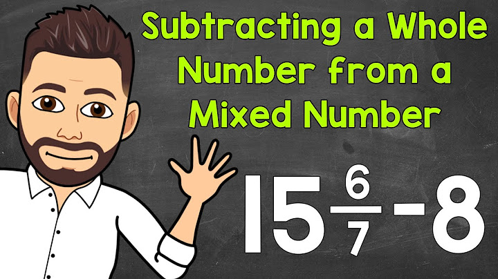 Subtracting mixed numbers from whole numbers worksheets