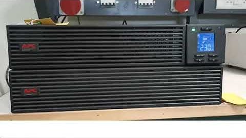 APC SRV RACK UPS 셀프테스트 방법 - 케이엠파워