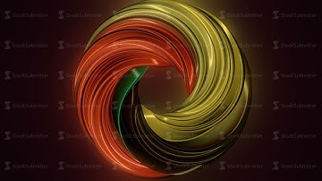 Rotating purple torus. 3D computer generated geometric animation. Rotation animation color torus