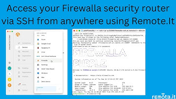 Access your Firewalla router via SSH using Remote.It