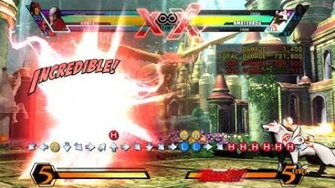 UMVC3: Dante - Forward Throw Combo (from Corner)