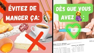 ALIMENTS à ÉVITER au PREMIER TRIMESTRE de grossesse, dès l’IMPLANTATION !