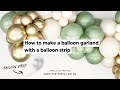 How to make a balloon garland with a Balloon Strip. Easy DIY Tutorial