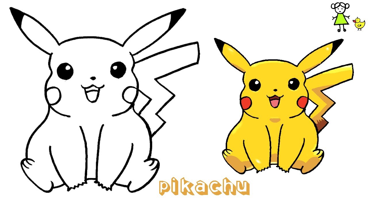 How to draw Pikachu - YouTube