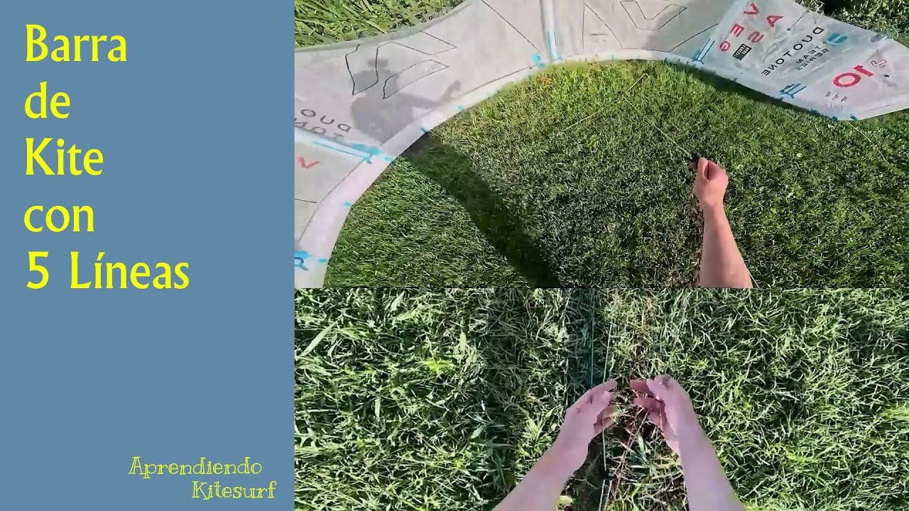 BARRA DE KITE CON 5 LÍNEAS - ARMADO DEL KITE - PARTE 18/18