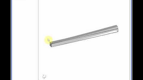 CalculiX FEM Cantilever modal analysis first bending mode