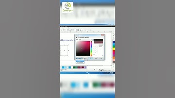 Color palette add new colour in CorelDraw #coreldrawtips #Shorts #ShortsFeed