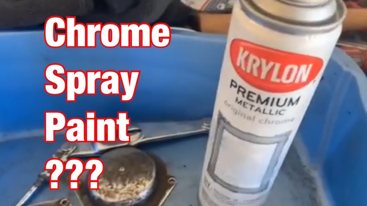 Krylon Metallic Spray Paint, Original Chrome - 8 oz can