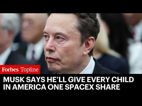 Elon Musk Says He’ll Give Every Child In America One SpaceX Share Next Year
