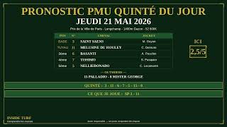 Mon Analyse Du Quinté Du Jeudi 21 Mai 2026 Prix De La Ville De Paris - Longchamp