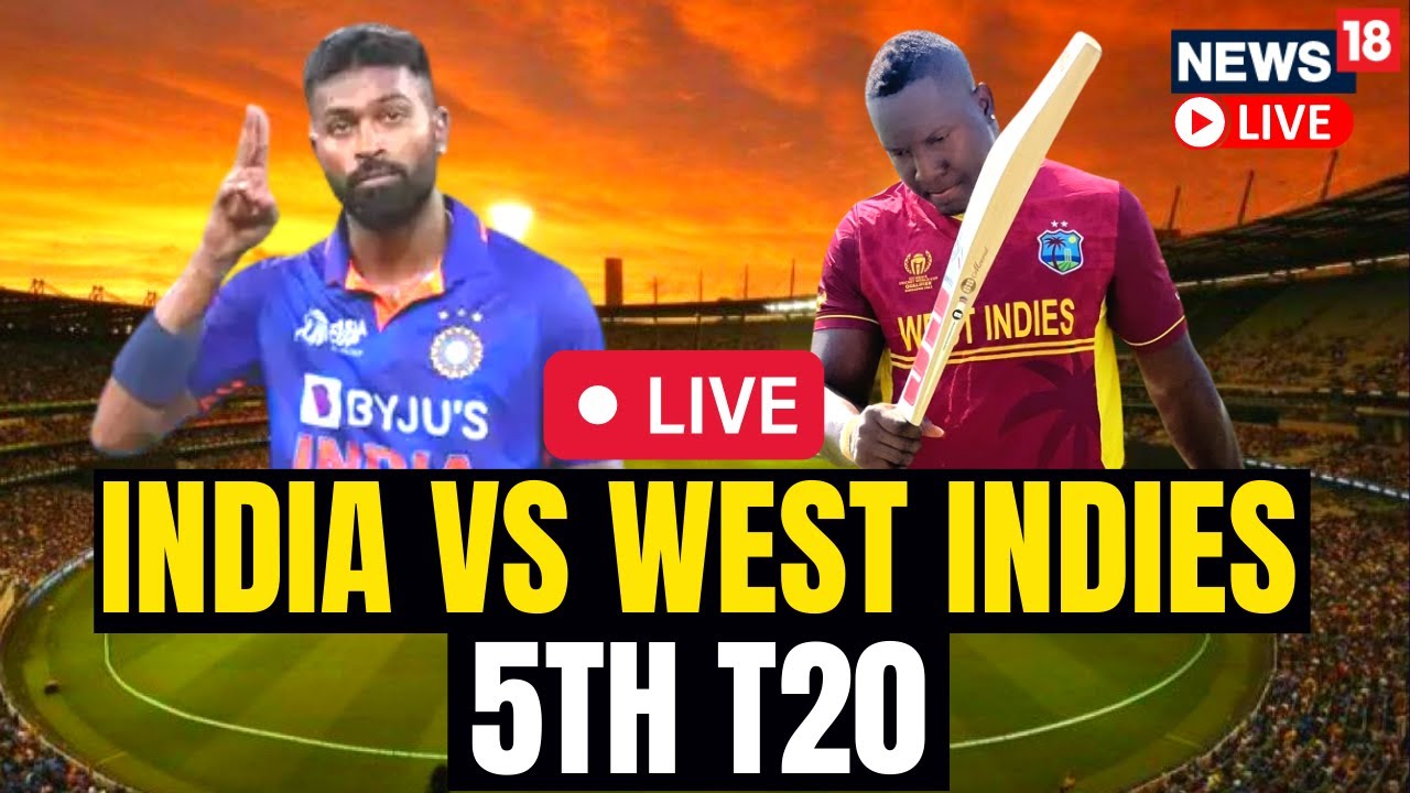 India Vs West Indies 2023 LIVE India Vs West Indies Match Today India Vs West Indies 5th T20