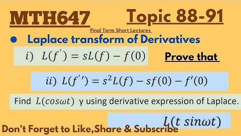Mth647 lecture 88-91 || mth647 Final term Short Lectures || @LearntoNote  #LearntoNote