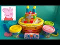 PEPPA PIG VERJAARDAGSTAART SPEELSET VAN KLEI ~ PEPPA PIG BIRTHDAY PLAY SET PLAY DOH