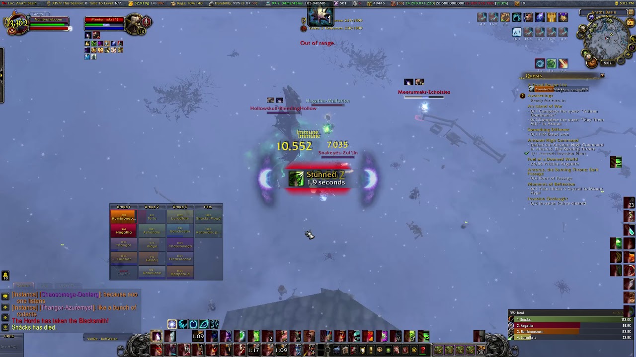 World of Warcraft-Arathi Basin- PVP- Battle ground FAIL!!!