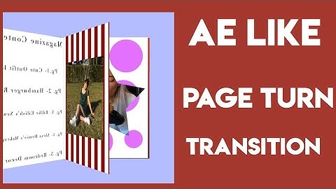 Ae Like Page Turn Transition On Videostar!