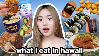 WHAT I EAT IN A WEEK IN HAWAII 🌺 (pt. 1) | poke, acai, hawaiian bbq, foodland, snorkeling, hiking