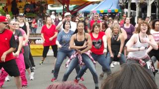 U-Jam flashmob Multnomah county fair 2014