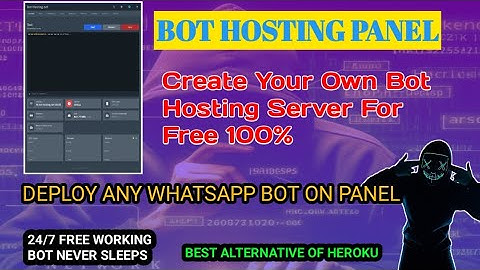 Create Your Own Hosting Panel Free 100% Easy Method, Deploy Any NodeJs/WhatsApp Bot