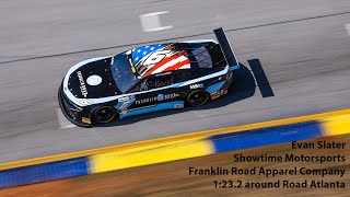 Drivers eye view 1:23.2 at Road Atlanta in a TA2 car