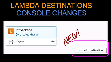 AWS Lambda Destination | Lambda Console Changes | Demo