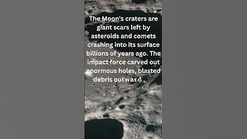 How the craters are formed on moon? #craters #moon #science #facts #shorts #meteor #asteroid #fyp