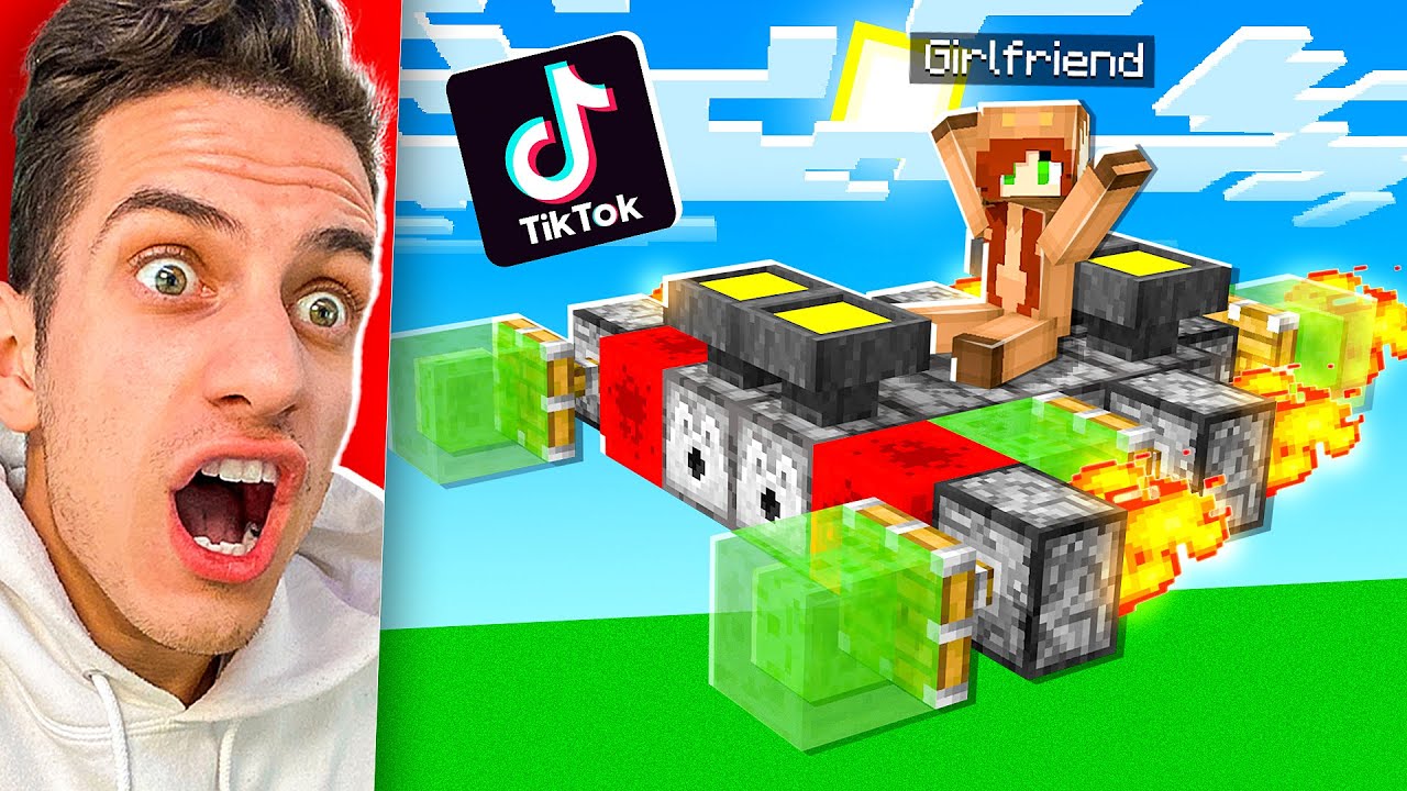 I Tested 50 VIRAL TIKTOK MINECRAFT HACKS! **WORKED** - YouTube