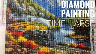 Diamond Painting Time Lapse, Beauty Landscape , Diamond Art