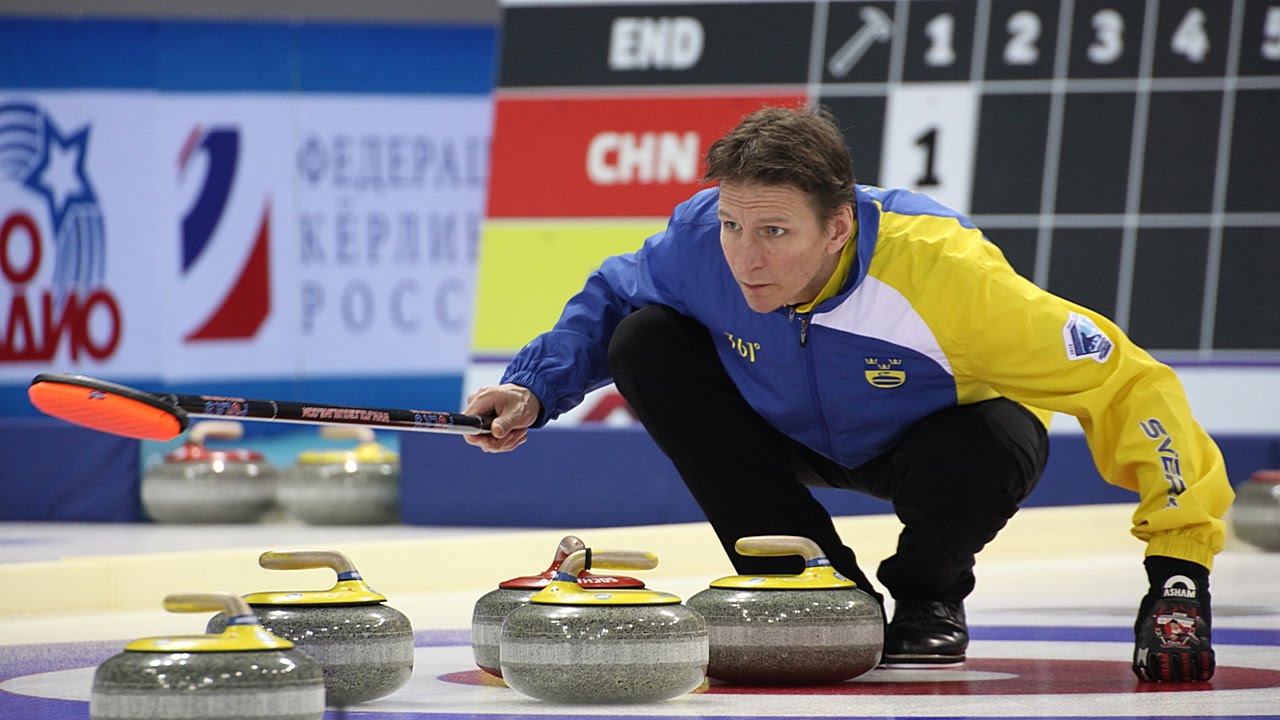 CURLING CAN-SWE WCF World Mixed Doubles Chp 2015 - Semifinal