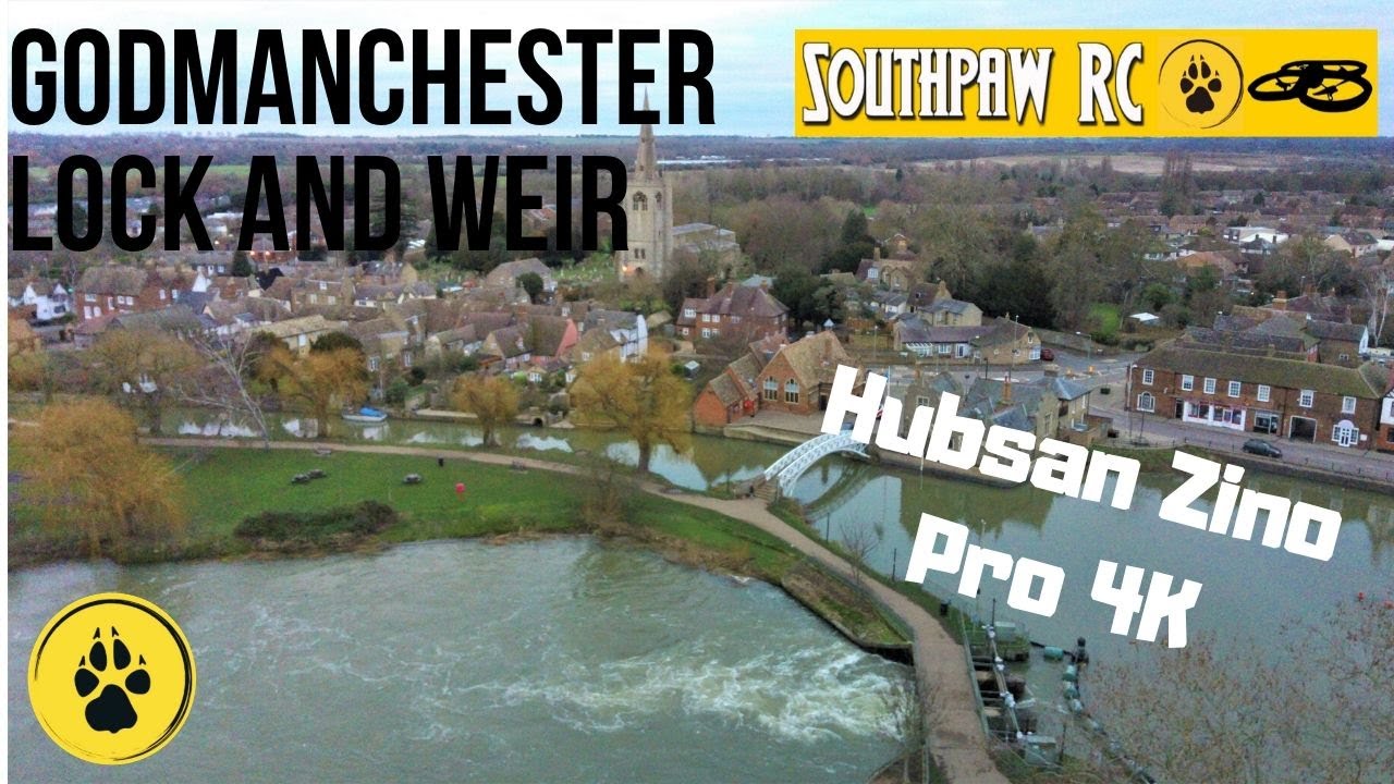 Godmanchester Lock And Weir Winter 2020 Hubsan Zino Pro 4K YouTube