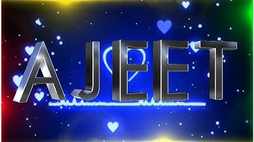 #Ajeet Name Art Video || Ajeet Name Status For Whatsapp || [#s_n_status]