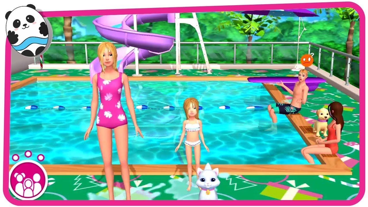 barbie pool party games