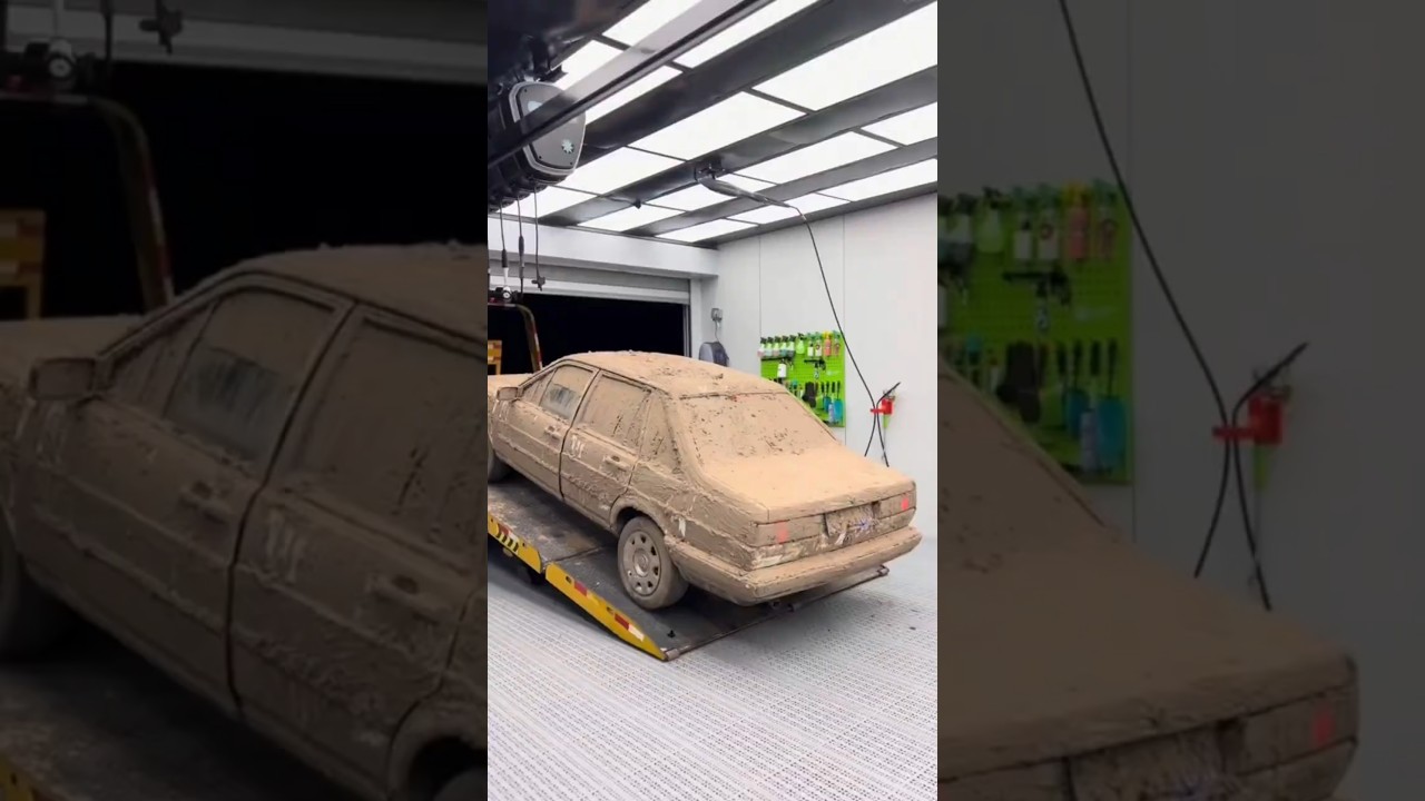 Wash the Dirty Car Most Satisfying 