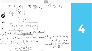 Continuum Mechanics: Tensor Algebra. [Lecture - 3]