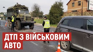 У Луцьку - ДТП за участю військового авто і кросовера. Хто винен