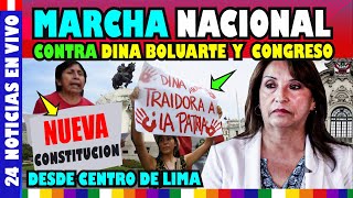 MARCHA CONTRA EL CONGRESO Y EL GOBIERNO AS3S1NO DE DINA BOLUARTE.