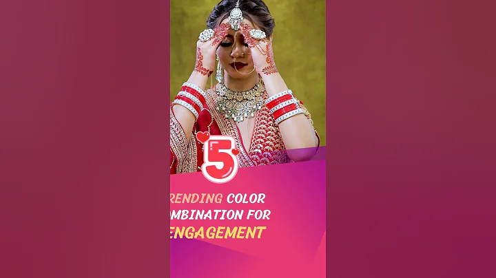Top 5 Trending Color Combinations For Engagement 💑🔥| Viral Engagement Color Combo #shorts