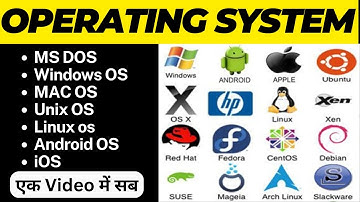 Know About All Types Of Operating System | DOS, Windows, Unix, Linux, Android, ios etc In Detail
