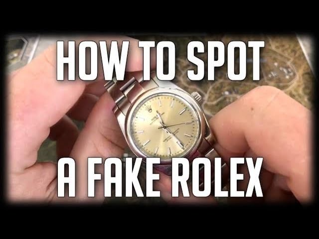 nul klik nå Flaws of a Fake Rolex Oyster Perpetual - YouTube