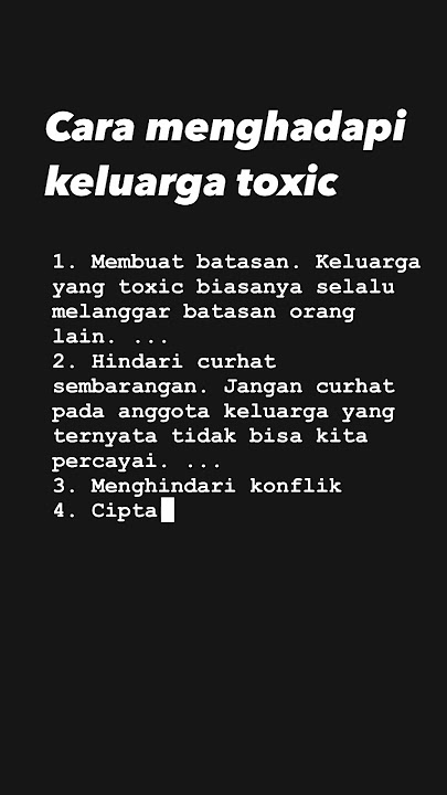 Cara menghadapi keluarga toxic#motivation #motivasi #religion #storywa #story #rohani #quote #
