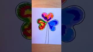 رسم ورده القلوب | رسم كيوت | رسم سهل