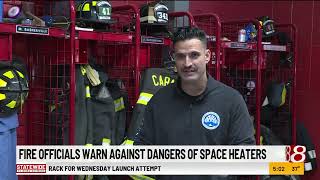 Fire officials warn against dangers of space heaters