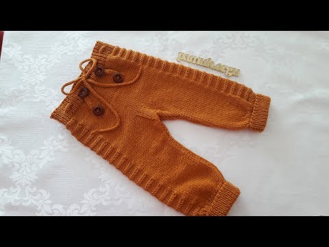 Örgü pantalon yapılışı