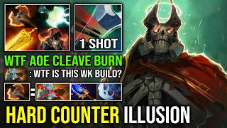 How to Hard Counter PL Illusion with Unlimited AOE Burning & Lightning Battlefury Wraith King Dota 2 screenshot 5