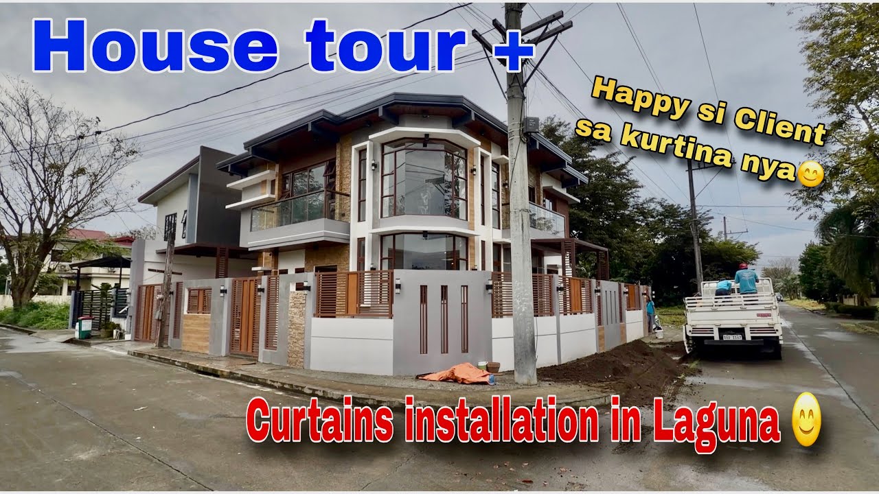 House tour sa ating curtains project in Laguna ! ganda ng bahay nya