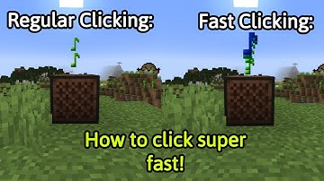 How to click super fast in Minecraft! (No hacks, mods, or glitches!)