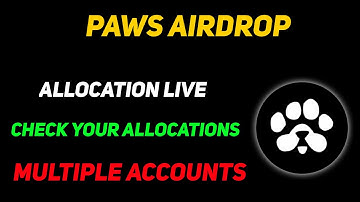 Paws Allocation Live - Check Your Multiple Accounts Allocation