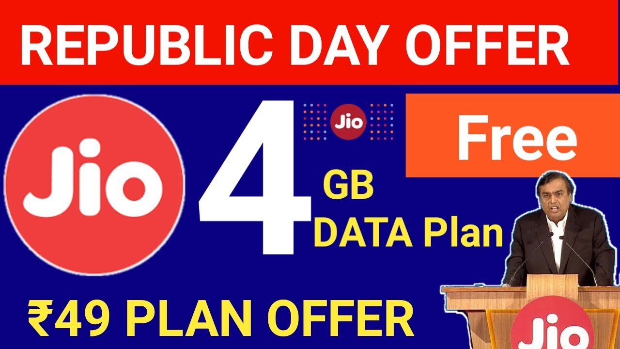 Reliance Jio लाया 4GB DAILY DATA PLAN + FREE DATA OFFER, CASHBACK RECHARGE OFFERS 2018 ,