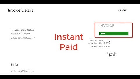 How to make a paypal invoice for instant paid | Virtual Card payment |