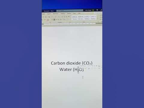How to Write Subscripts in MS Word#shortrs - YouTube